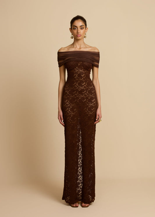 Arcina Ori Milana Dress hire – brown