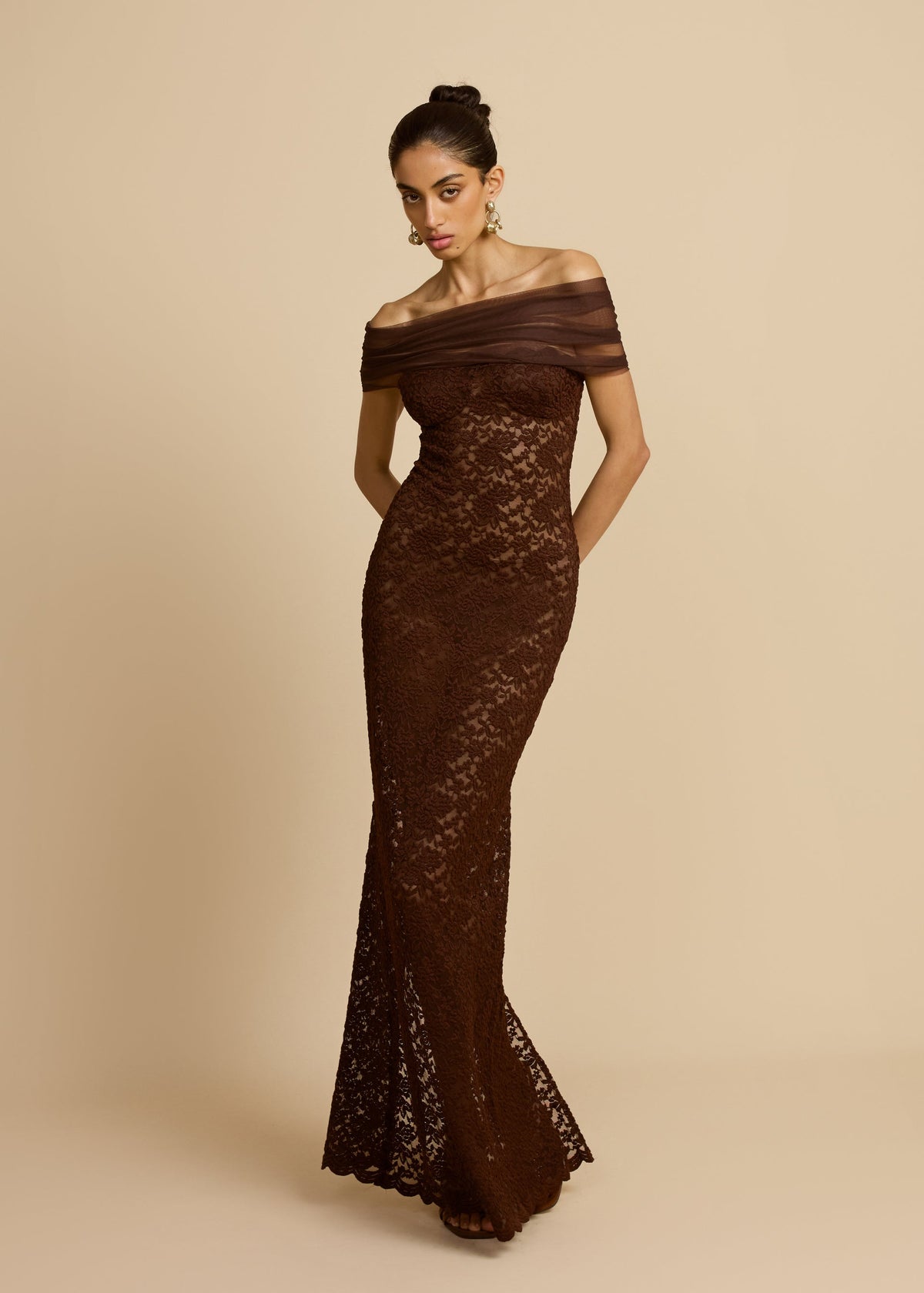 Arcina Ori Milana Dress hire – brown