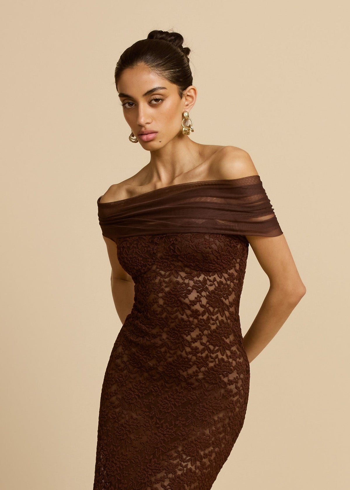Arcina Ori Milana Dress hire – brown