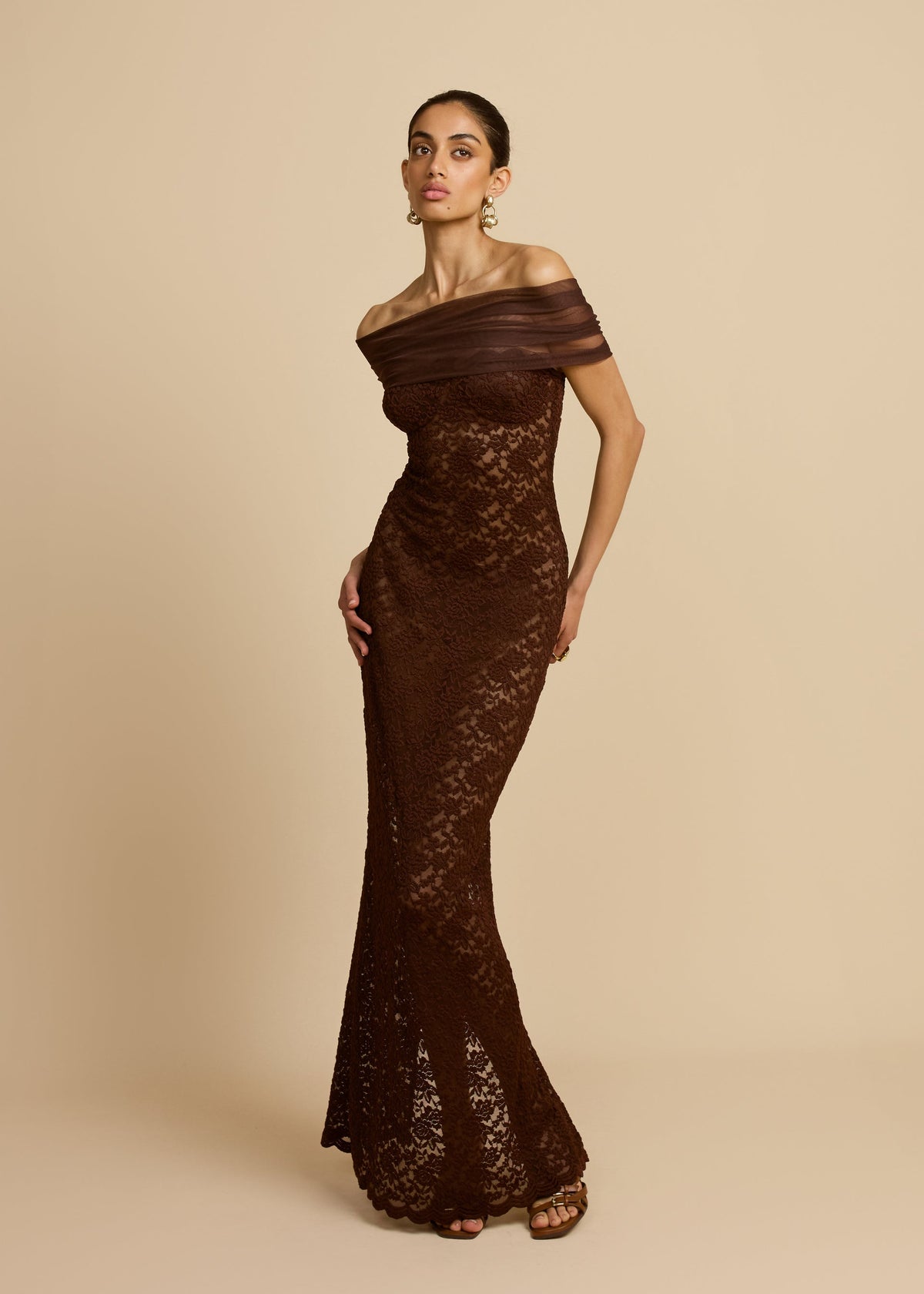 Arcina Ori Milana Dress hire – brown