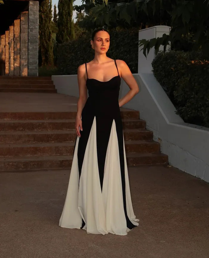 Arcina Ori Paloma Dress hire – black and white