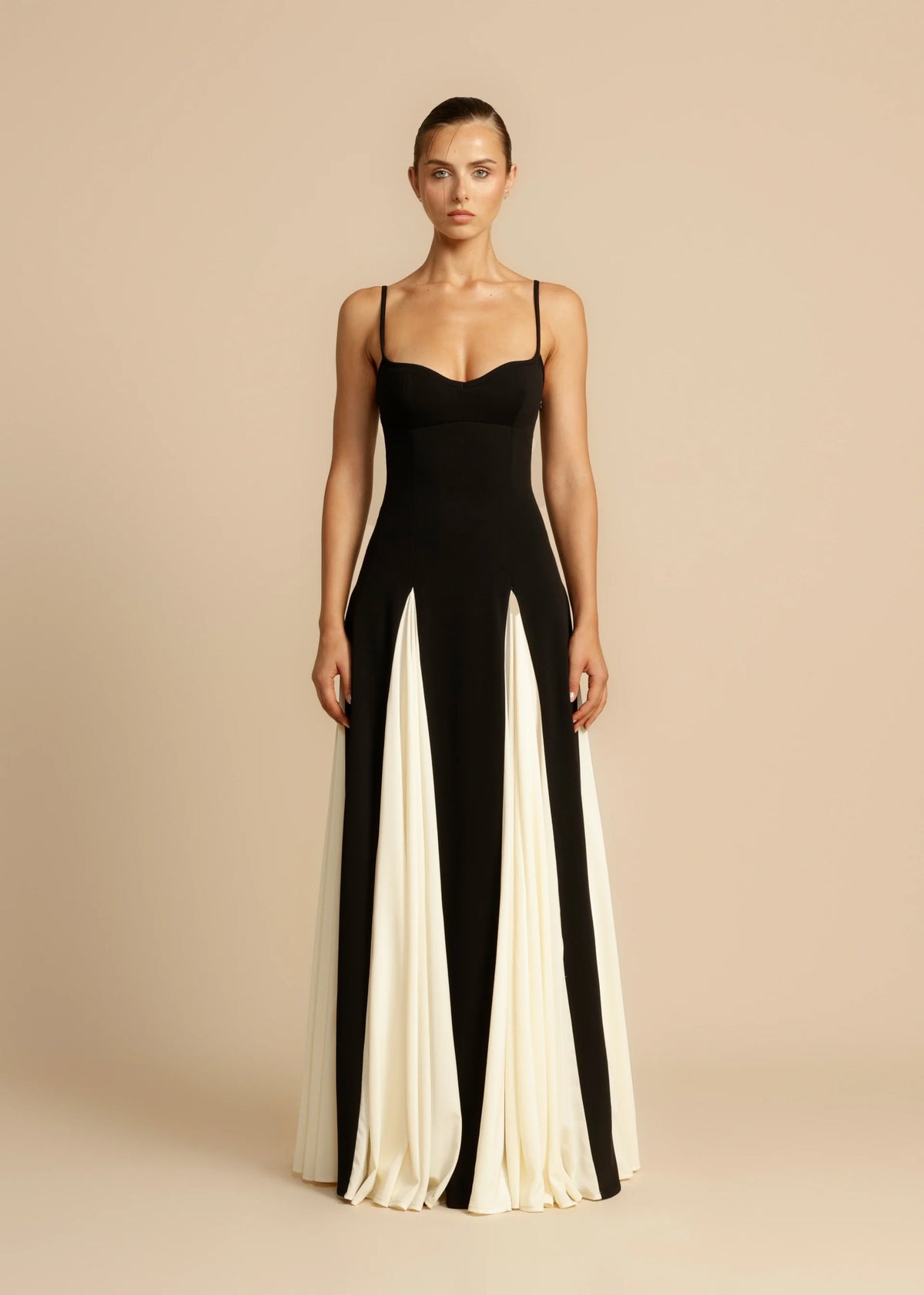Arcina Ori Paloma Dress hire – black and white