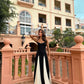 Arcina Ori Paloma Dress hire – black and white