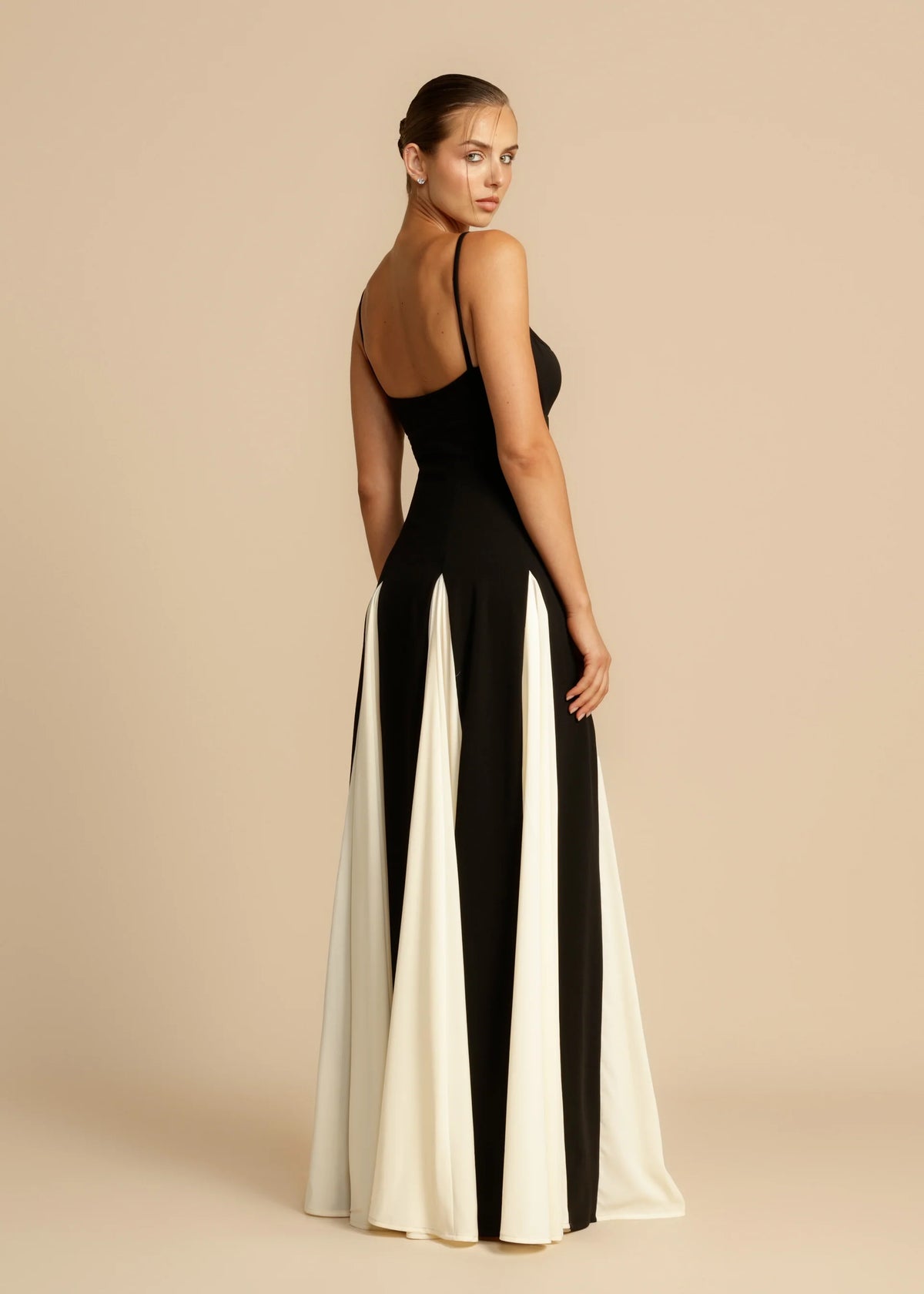 Arcina Ori Paloma Dress hire – black and white