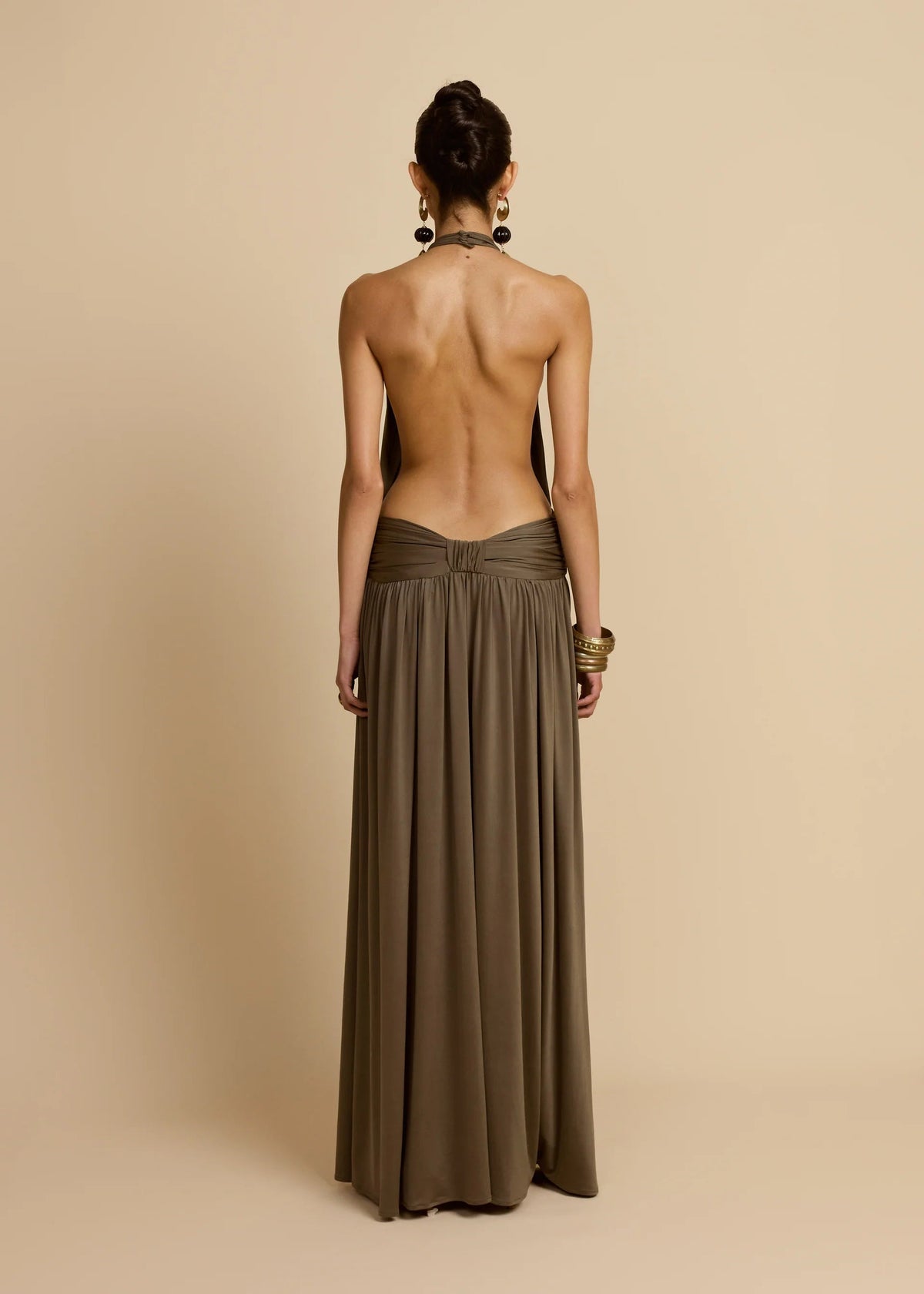 Arcina Ori Santina Dress hire – khaki