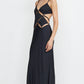 Bec & Bridge Diamond Days Strap Maxi Dress hire – black
