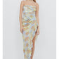 Bec & Bridge Zephy Asym Midi Dress hire – print