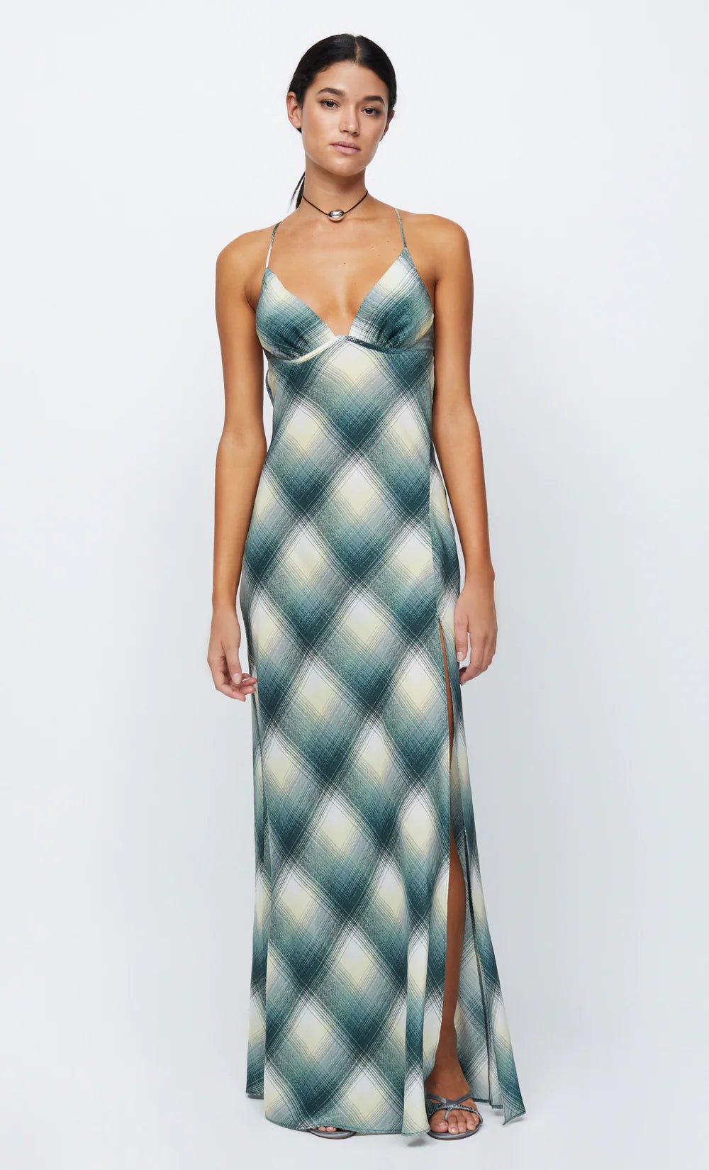 BEC + BRIDGE Edie Split Maxi Dress - Teal Bec + Bridge