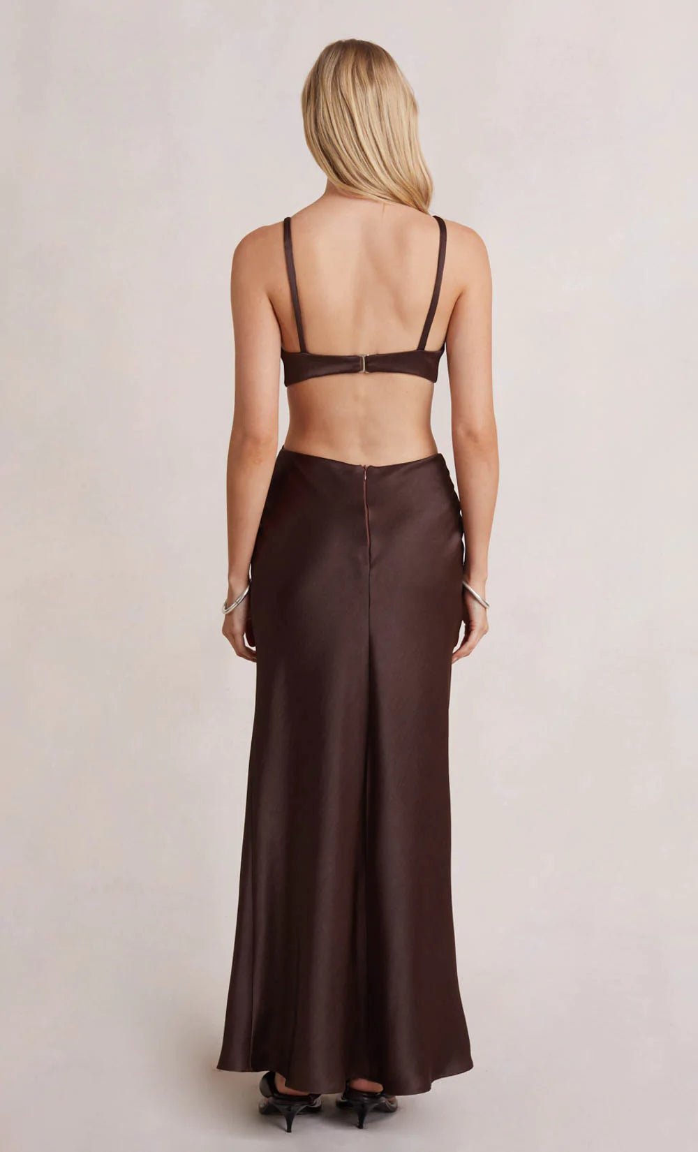 BEC + BRIDGE Felix V Maxi Dress - Chocolate Bec + Bridge