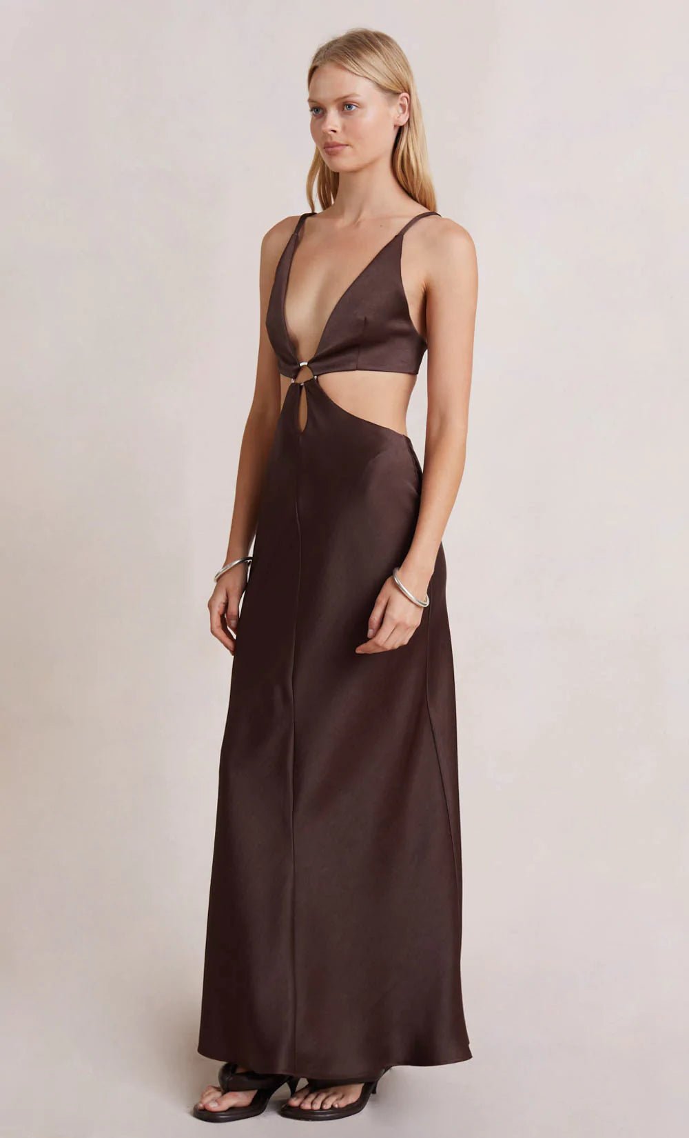 BEC + BRIDGE Felix V Maxi Dress - Chocolate Bec + Bridge