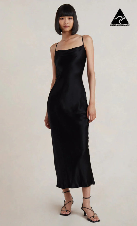 Bec and bridge black silk dress hot sale
