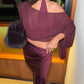 Benni Ira Maxi Dress hire – plum