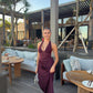 Benni Ira Maxi Dress hire – plum