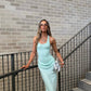 Benni Jade Maxi Dress hire – bleached aqua