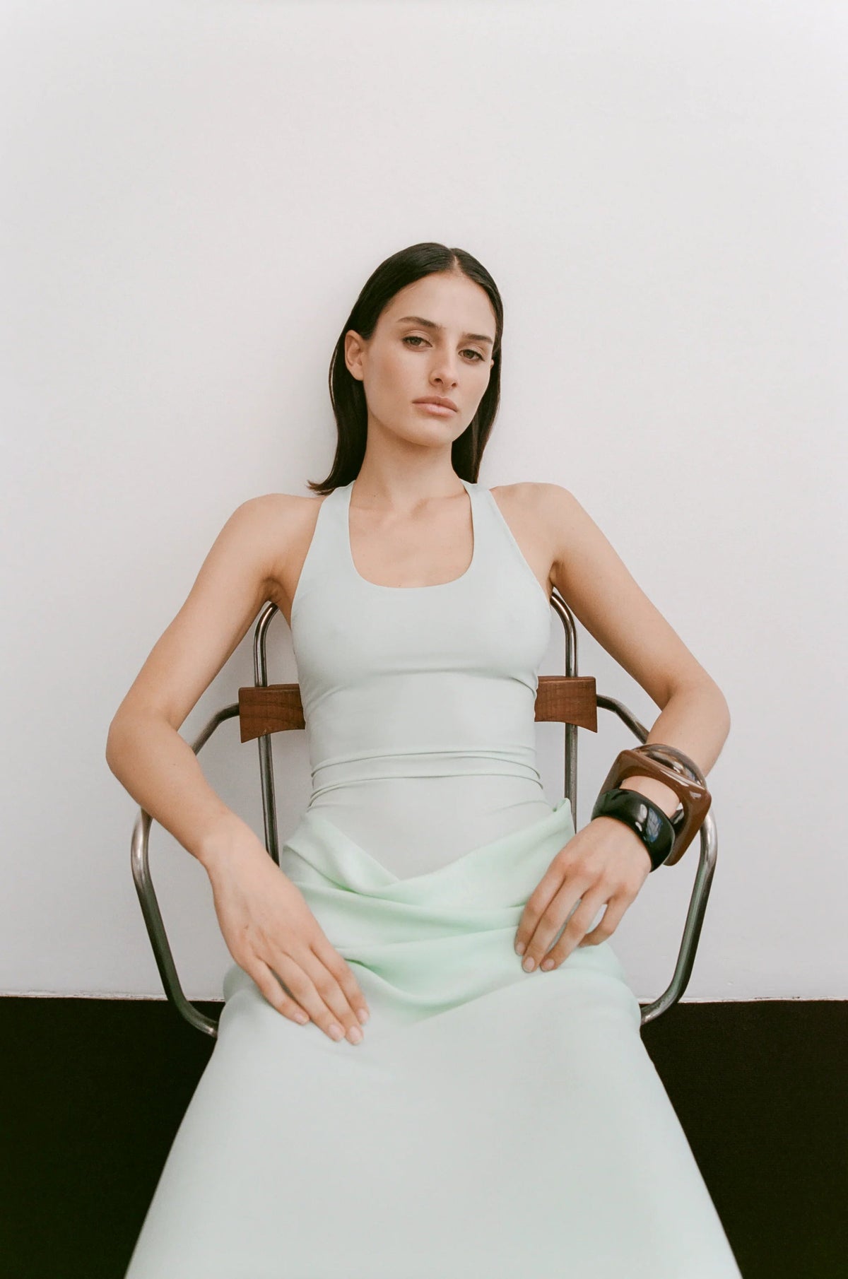 Benni Jade Maxi Dress Bleached Aqua hire