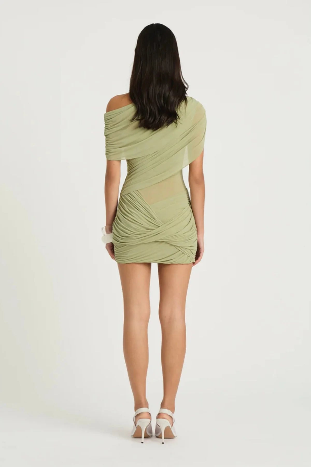 Benni Otto Mini Dress Pistachio hire
