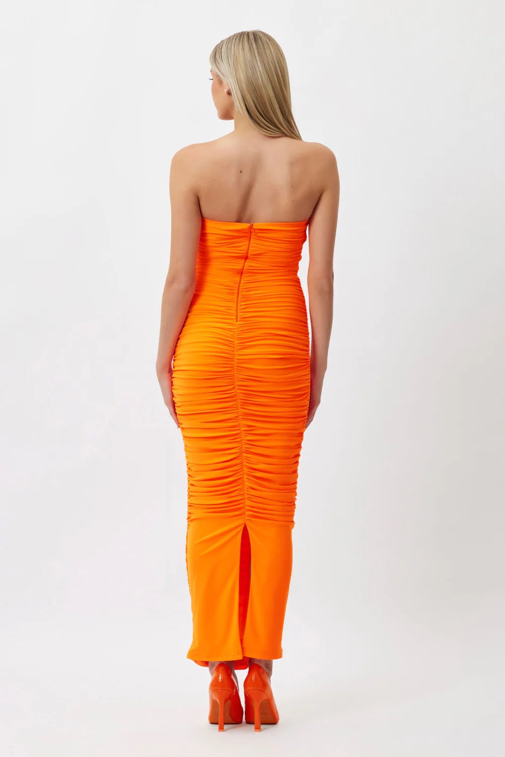 BIANCA AND BRIDGETT Tara Midi Dress - Orange Bianca & Bridgett