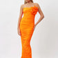 BIANCA AND BRIDGETT Tara Midi Dress - Orange Bianca & Bridgett