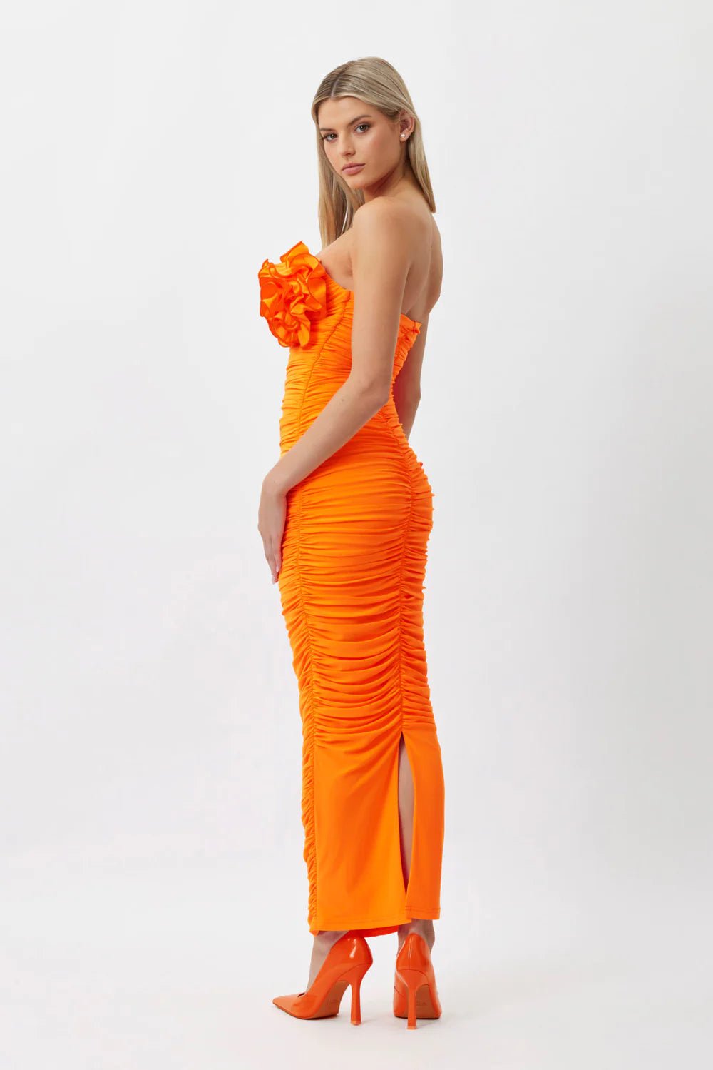 BIANCA AND BRIDGETT Tara Midi Dress - Orange Bianca & Bridgett