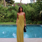 Camila Coelho Saphira Gown hire – green