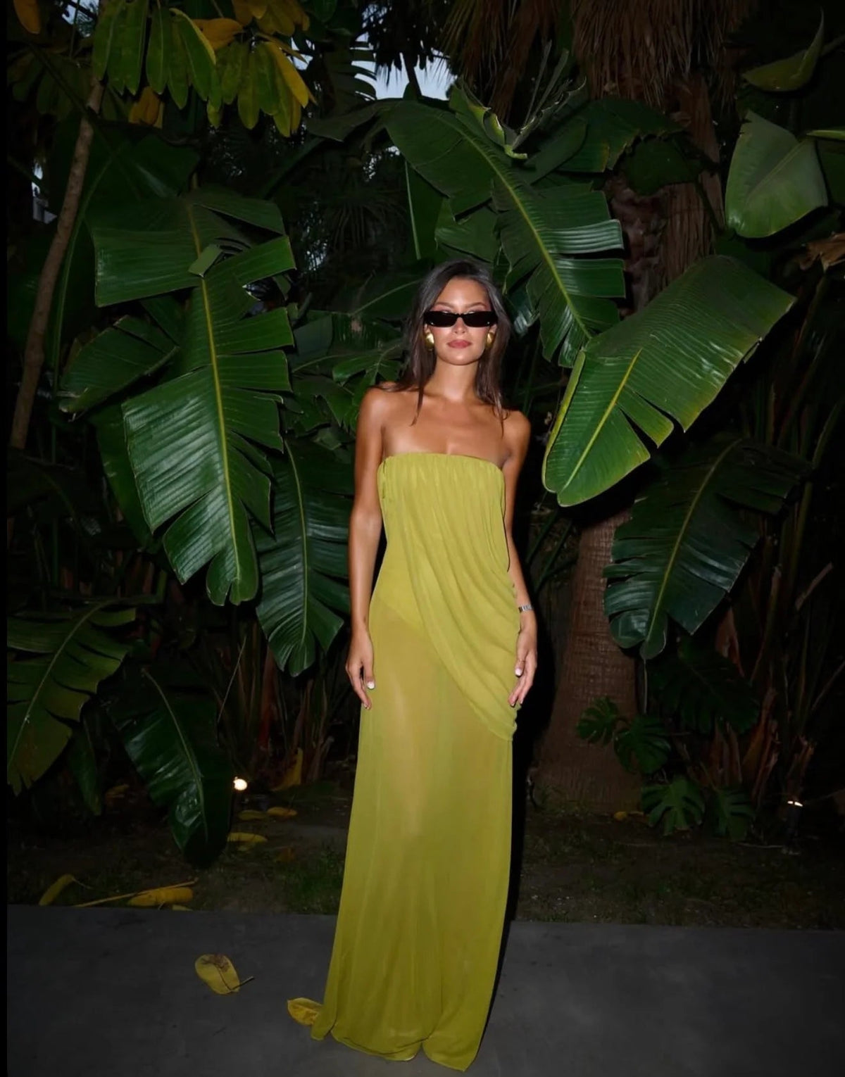 Camila Coelho Saphira Gown hire – green