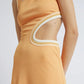 CHRISTOPHER ESBER Skewed Neck Multi Bind Dress - Orange Christopher Esber