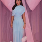 Deme by Gabriella Jasmine Maxi Dress hire – baby blue