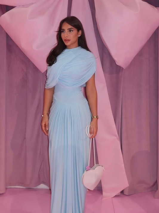Deme by Gabriella Jasmine Maxi Dress hire – baby blue