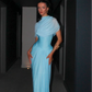 Deme by Gabriella Jasmine Maxi Dress hire – baby blue