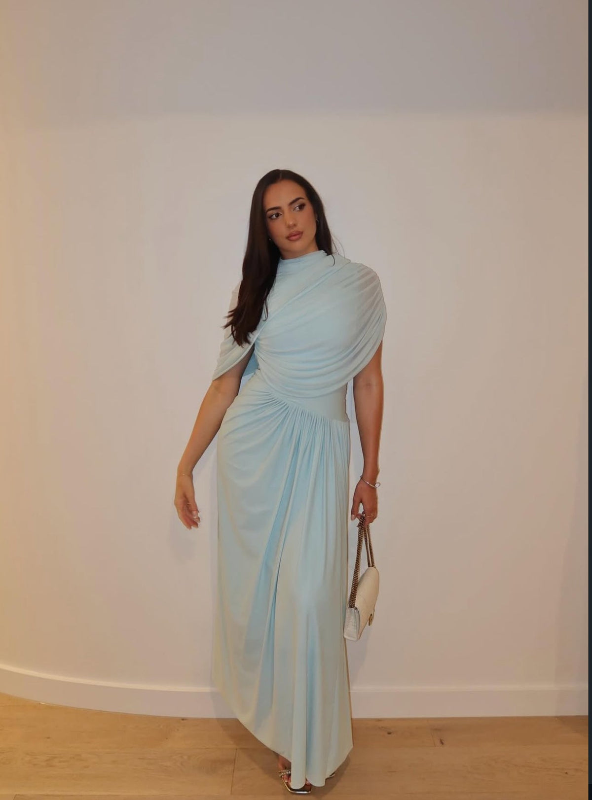 Deme by Gabriella Jasmine Maxi Dress hire – baby blue
