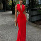 Effie Kats Valencia Gown hire – cherry red