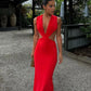 Effie Kats Valencia Gown hire – cherry red