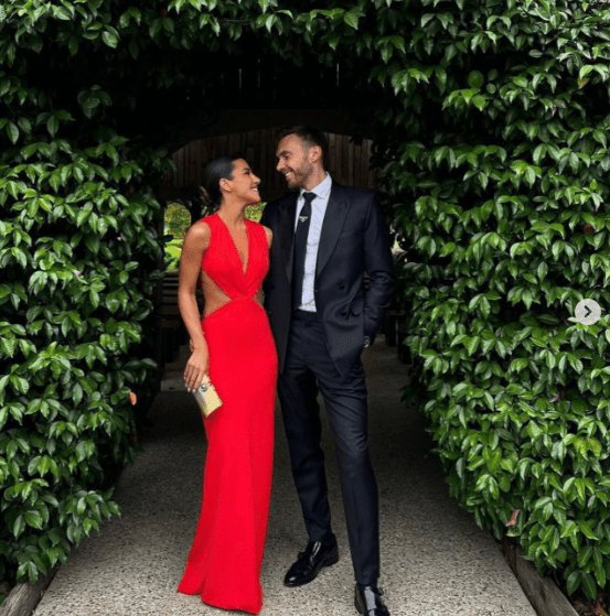 Effie Kats Valencia Gown hire – cherry red