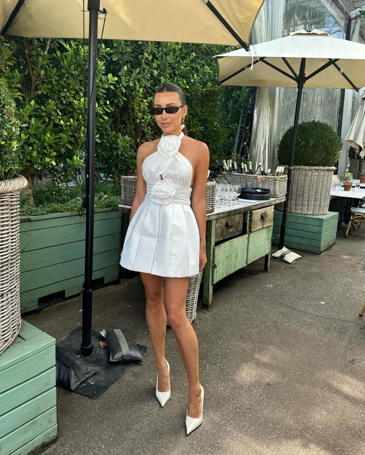 Eliya The Label Bethani Dress hire – white
