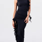 Fanci Club The Assassin Long Dress hire – black