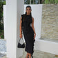 FANCI CLUB The Assassin Long Dress - Black Fanci Club