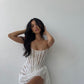 Heiress Beverly Hills Lace Corset Draped Mini Dress Heiress Beverly Hills