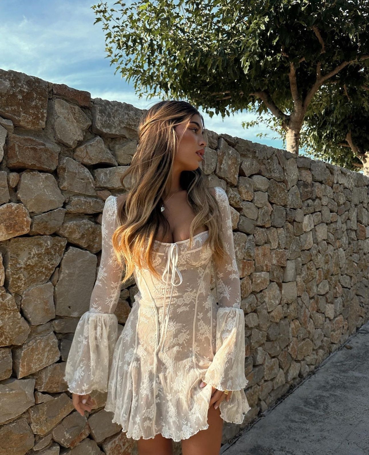 House Of CB Analissa Vintage Lace Corset Dress Loop Hires