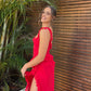 HOUSE OF CB Ariela Ruffle Maxi Dress - Red House Of CB