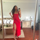 HOUSE OF CB Ariela Ruffle Maxi Dress - Red House Of CB