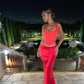 HOUSE OF CB Edetta Mesh Corset and Colette Skirt - Scarlett Red House Of CB