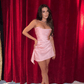 HOUSE OF CB Jasmine Strapless Corset Mini Dress - Rose Pink House Of CB