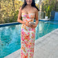 House of CB Josefina Maxi Dress hire – ivory floral