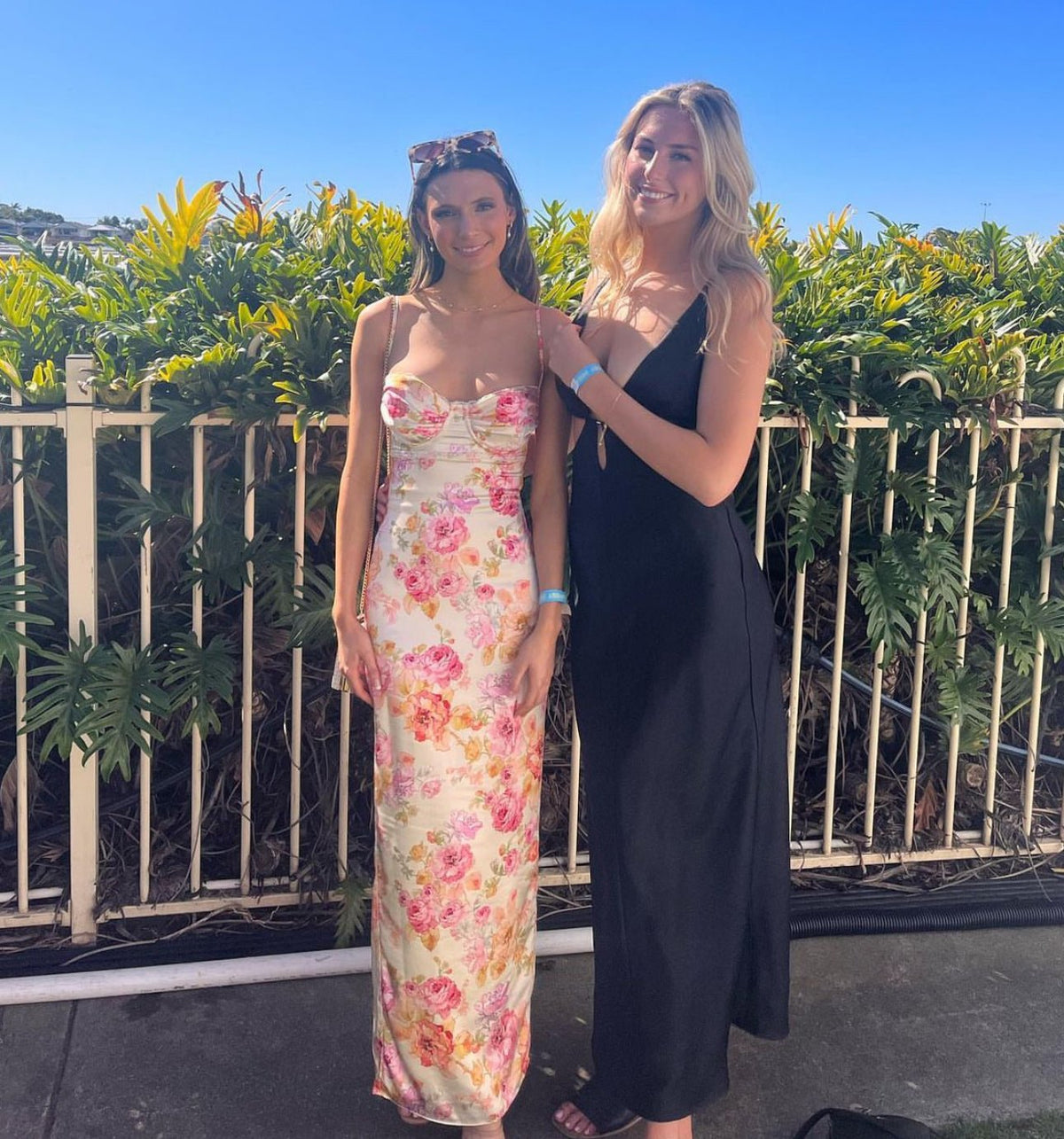 House of CB Josefina Maxi Dress hire – ivory floral