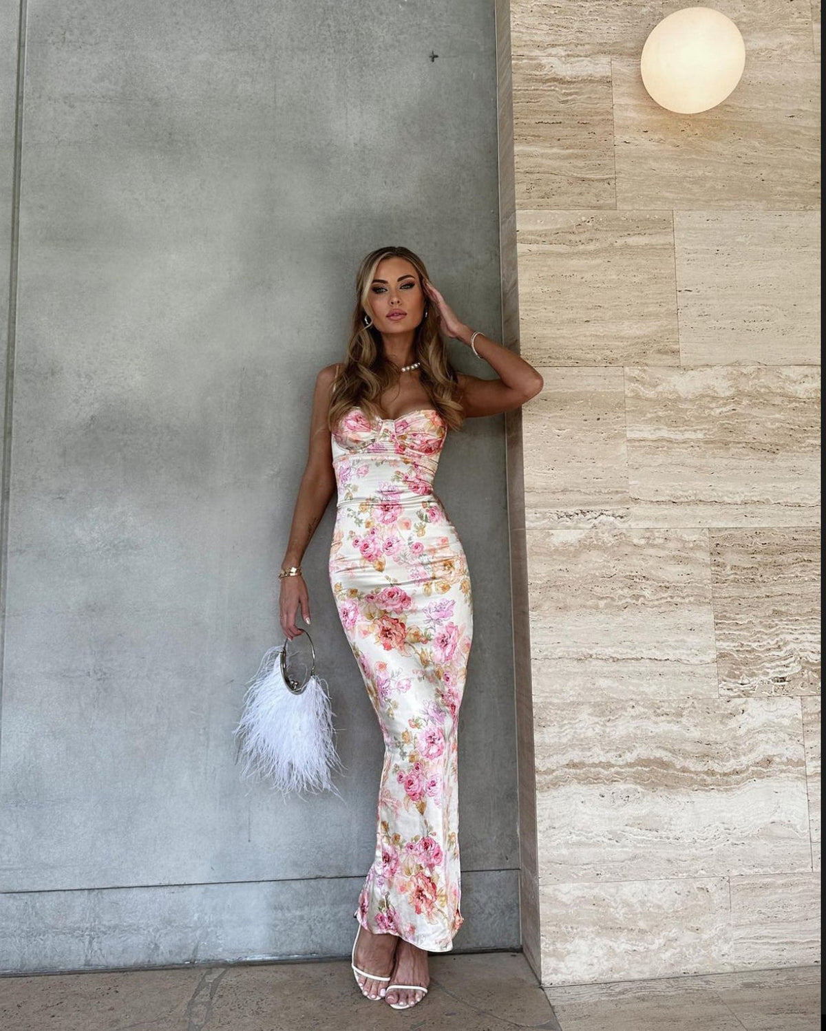 HOUSE OF CB Josefina Ivory Floral Maxi Dress House Of CB