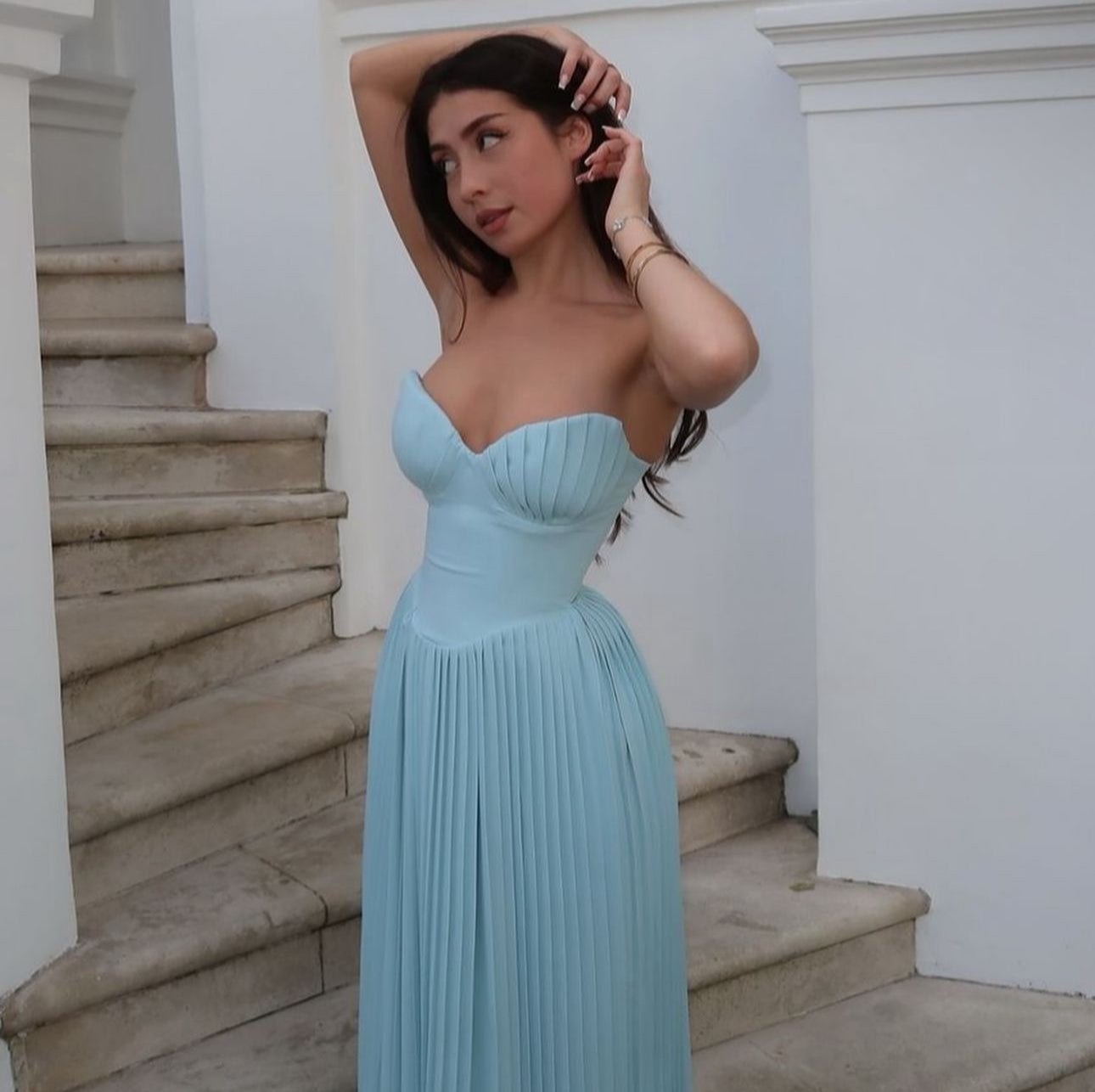 House Of CB Marcella Pleated Maxi Dress House Of CB