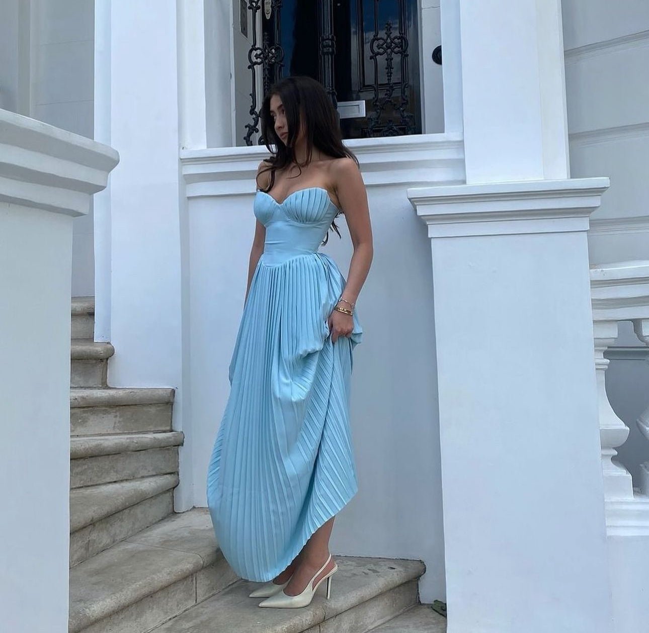 House Of CB Marcella Pleated Maxi Dress House Of CB