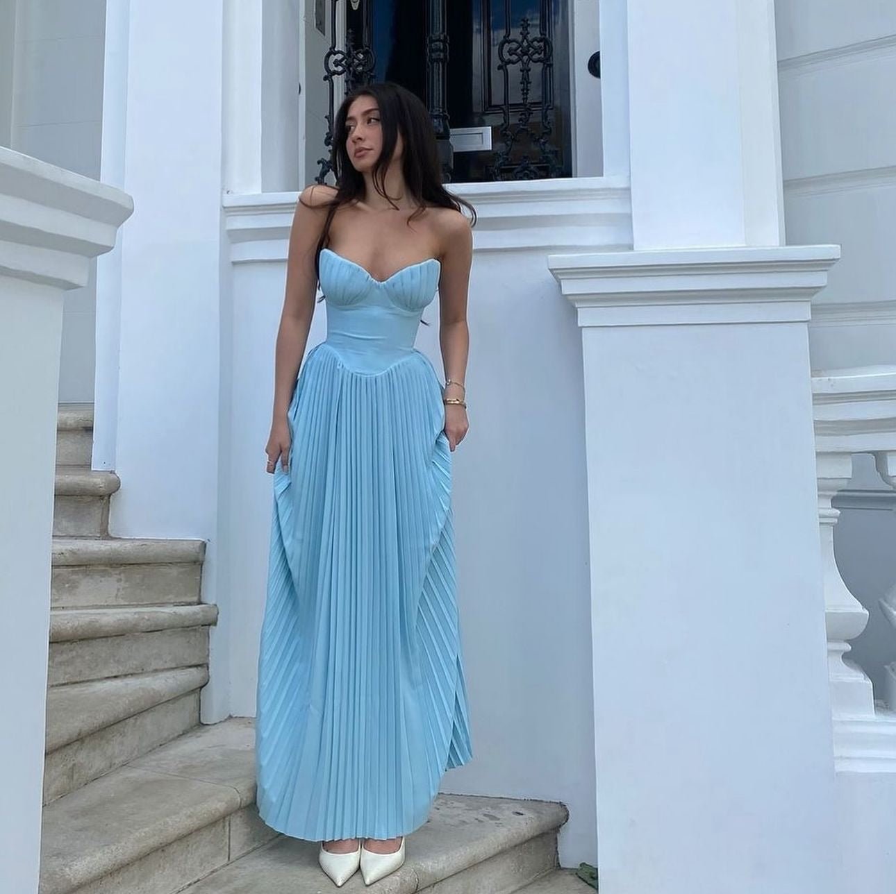 House Of CB Marcella Pleated Maxi Dress House Of CB