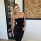 House Of CB Persephone Strapless Corset Dress - Black