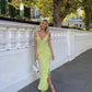 House Of CB Pixie Ruffle Maxi Dress - Lime House Of CB